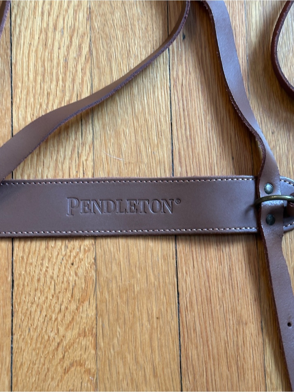 Pendleton Brown Leather Blanket Harness
